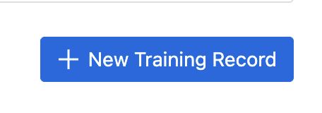 The New Training Record button.